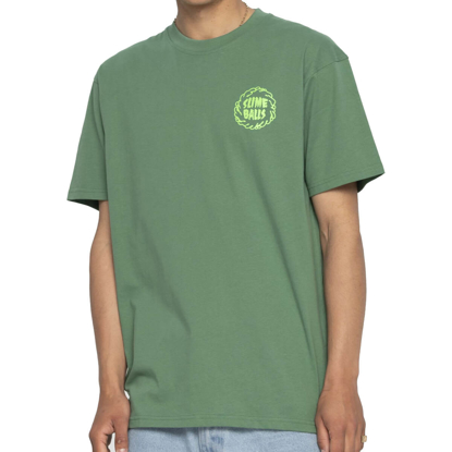 SANTA CRUZ MONO SPLAT T-SHIRT LEAF GREEN S
