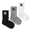 DC SPP DC CREW 3PK SOCKS ASSORTED UNI