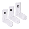 DC SPP DC CREW 3PK SOCKS SNOW WHITE UNI