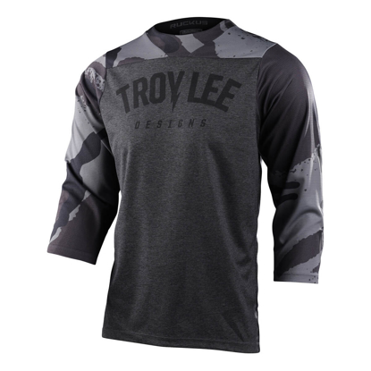 TROY LEE DESIGNS RUCKUS 3/4 JERSEY CAMBER CAMO BLACK HEATHER XL