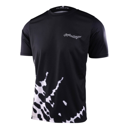 TROY LEE DESIGNS FLOWLINE SS JERSEY BIG SPIN BLACK L