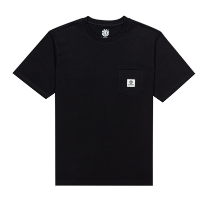 ELEMENT BASIC POCKET LABEL T-SHIRT FLINT BLACK L