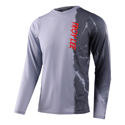 TROY LEE DESIGNS SKYLINE AIR LS JERSEY HALF DYE CEMENT M