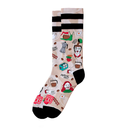 AMERICAN SOCKS COFFEE BREAK - MID HIGH MULTI L/XL