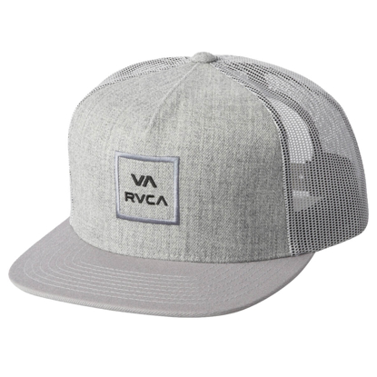 RVCA VA ALL THE WAY TRUCKER CAP HEATHER GREY/BLACK UNI