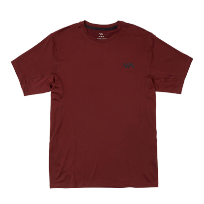 RVCA SPORT VENT T-SHIRT MAHOGANY L