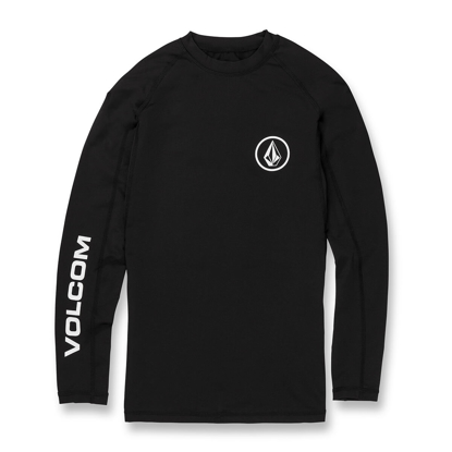 VOLCOM LIDO SOLID LONGSLEEVE LYCRA BLACK M