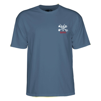 POWELL RAT BONES T-SHIRT INDIGO BLUE M