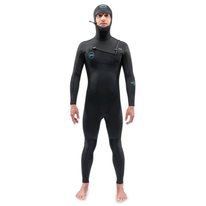 DAKINE MISSION CHEST ZIP HOODED 5/4/3MM BLACK L