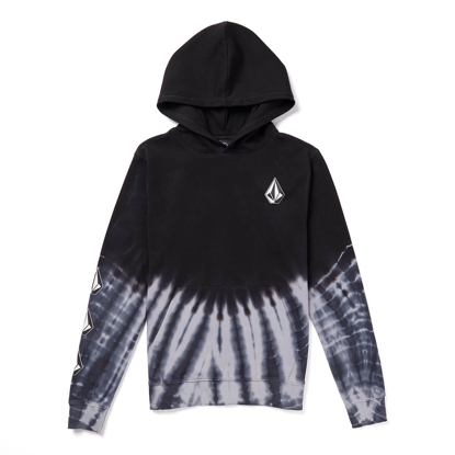 VOLCOM VOLCOM DYED PULLOVER HOODIE BLACK M