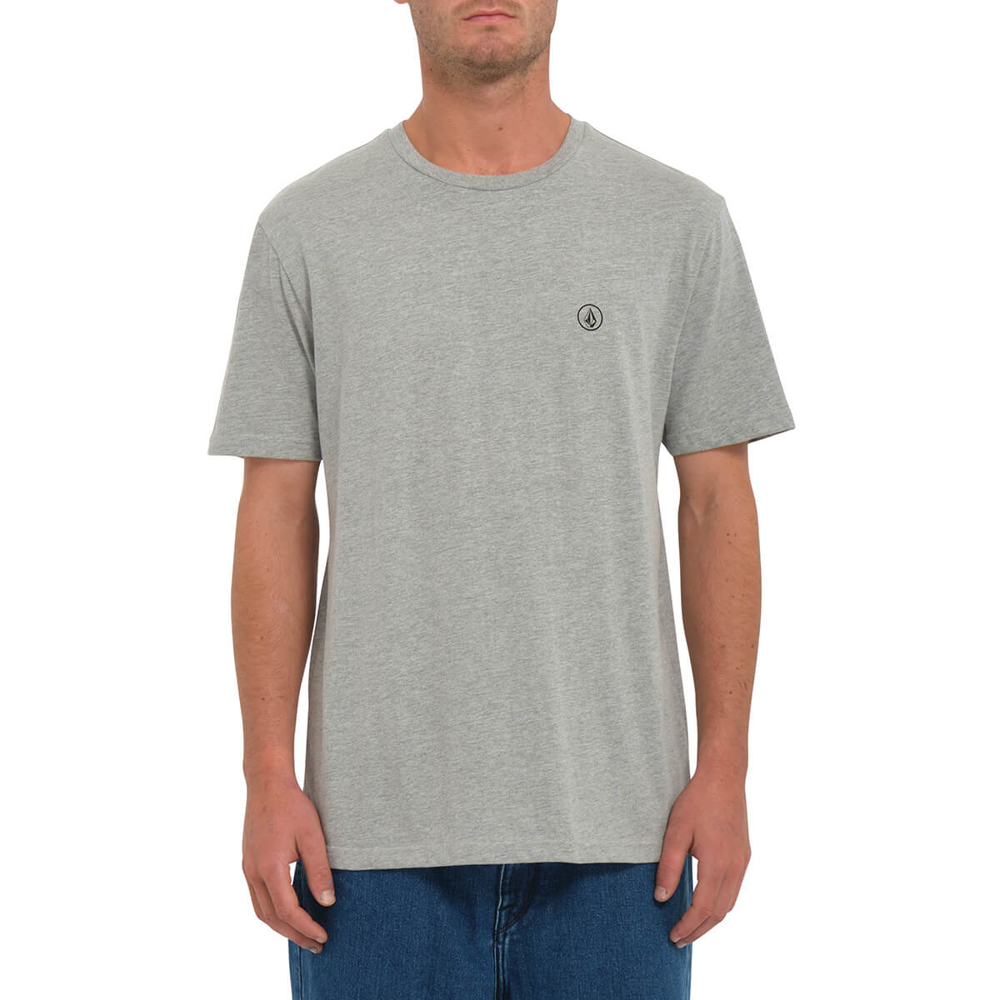VOLCOM CIRCLE BLANKS HTH T-SHIRT HEATHER GREY M