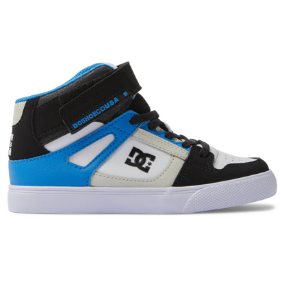 DC PURE HIGH-TOP EV BLACK/BLUE/BLACK 35