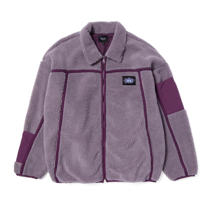 HUF LIVINGSTON SHERPA JACKET DUST PURPLE S