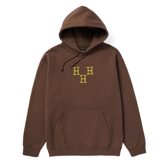 HUF HAT TRICK P/O HOODIE COFFEE XL