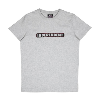 INDEPENDENT YOUTH BAR LOGO T-SHIRT ATHLETIC HEATHER 10-12