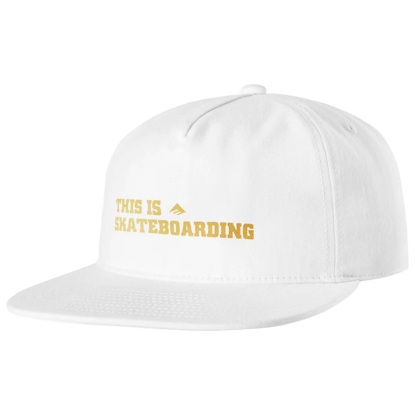 EMERICA THIS IS SKATEBOARDING SNAPBACK WHITE UNI