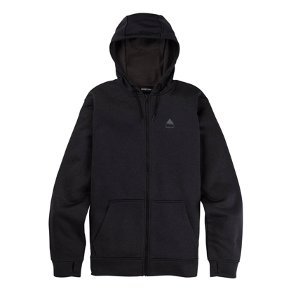 BURTON MEN'S BURTON OAK FULL-ZIP HOODIE TRUE BLACK HEATHER L