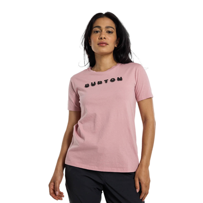 BURTON WOMEN'S COSMIST SHORT SLEEVE T-SHIRT POWDER BLUSH L