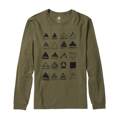BURTON MEN'S MISTBOW LONG SLEEVE T-SHIRT FOREST MOSS L