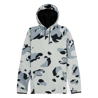 BURTON MEN'S CROWN WEATHERPROOF PULLOVER FLEECE STOUT WHITE COOKIE CAMO L