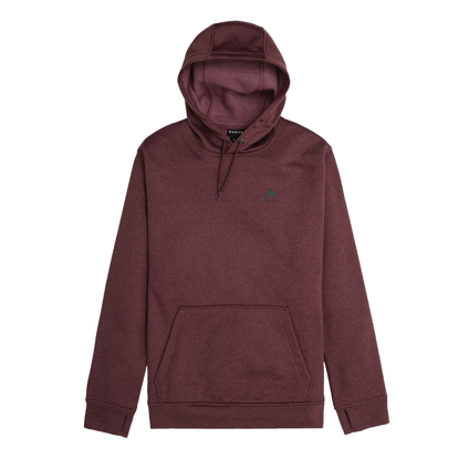 BURTON MEN'S OAK PULLOVER HOODIE ALMANDINE HEATHER L