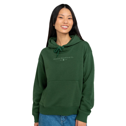 ELEMENT FLOWERS HOOD DARK GREEN M