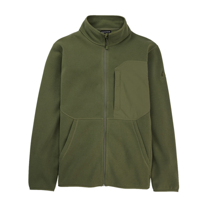 BURTON  RUNIN FULL-ZIP FLEECE FOREST MOSS L