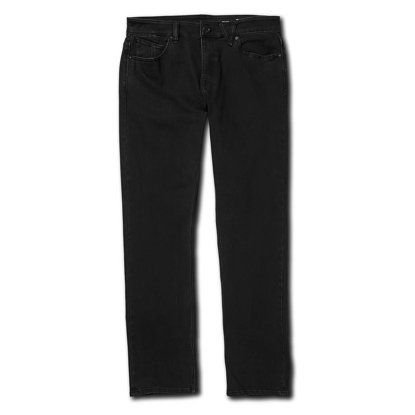 VOLCOM SOLVER DENIM PANTS BLACK OUT 30X32