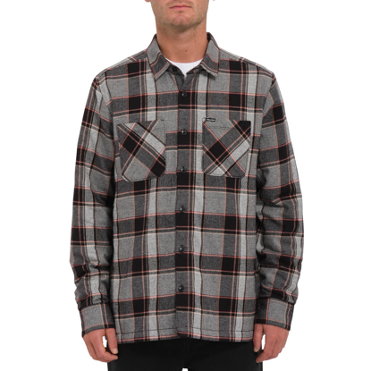 VOLCOM BRICKSTONE LINED FLANNEL LONGSLEEVE DIRTY WHITE M