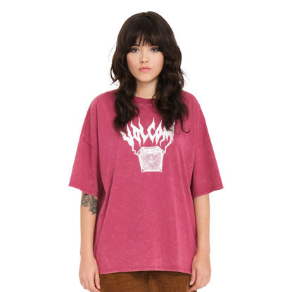 VOLCOM VOLTRIP T-SHIRT WINE XS