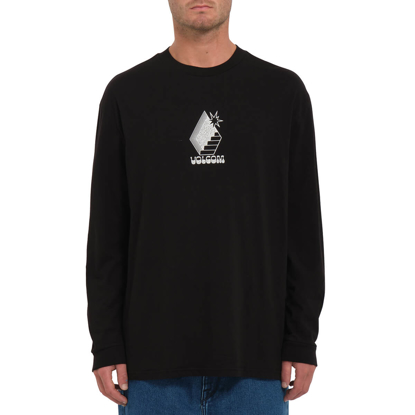 VOLCOM STAIRWAY LONGSLEEVE BLACK S