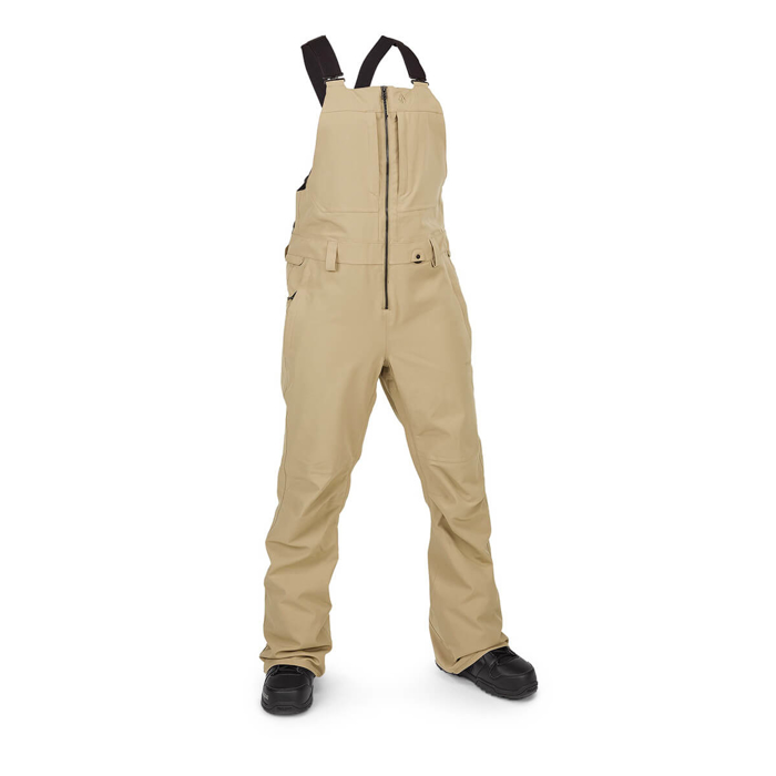VOLCOM SWIFT BIB OVERALL DARK KHAKI S
