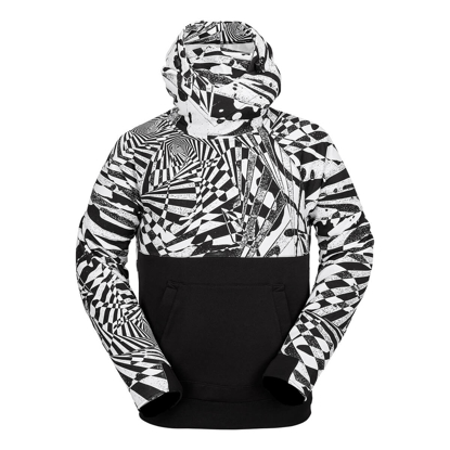 VOLCOM HYDRO RIDING HOODIE BLACK WHITE L
