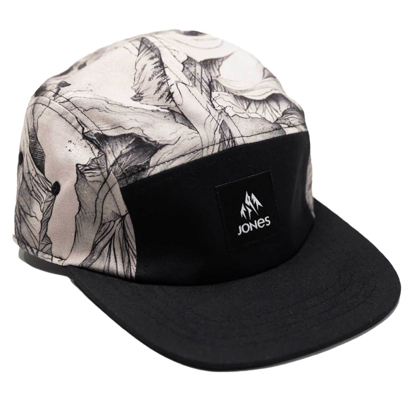 JONES HAKUBA 5 PANEL ORGANIC COTTON CAP GLACIER PRINT UNI
