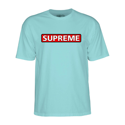 POWELL SUPREME T-SHIRT TEAL ICE M