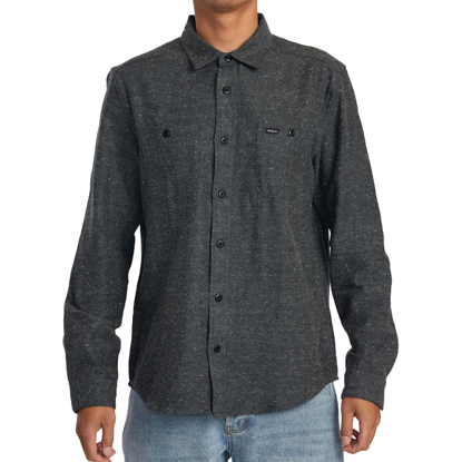 RVCA HARVEST NEPS FLANNEL LS BLACK L