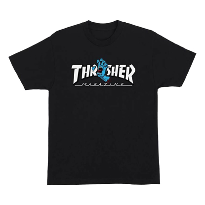 SANTA CRUZ THRASHER SCREAMING LOGO T-SHIRT BLACK S