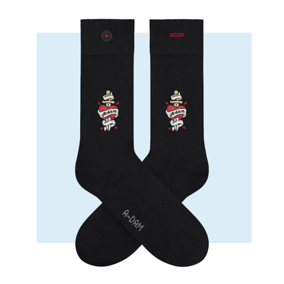 ADAM ADAM HEART SOCKS ASSORTED 41-46
