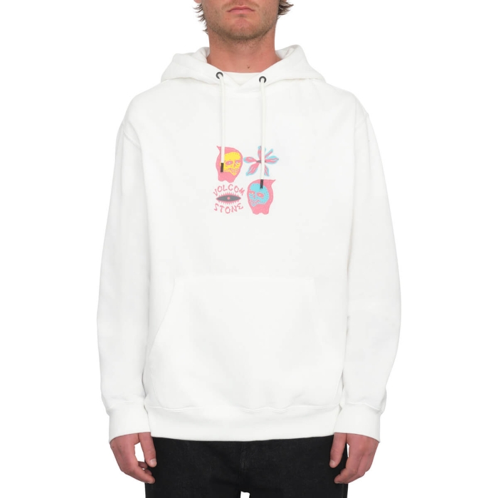 VOLCOM EARTH TRIPPER HOODIE OFF WHITE M