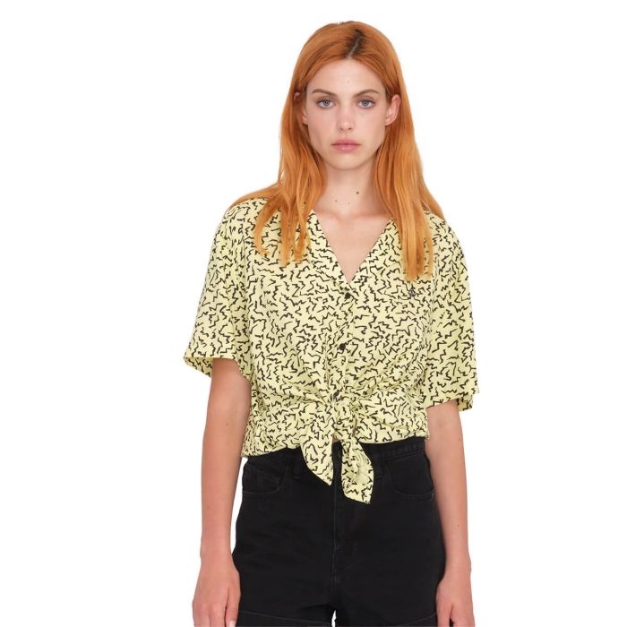 VOLCOM SURFPUNK WOVEN AURA YELLOW M