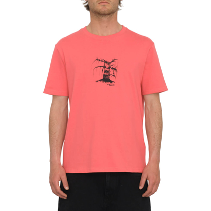 VOLCOM ISSAM NIGHT LSE T-SHIRT WASHED RUBY S