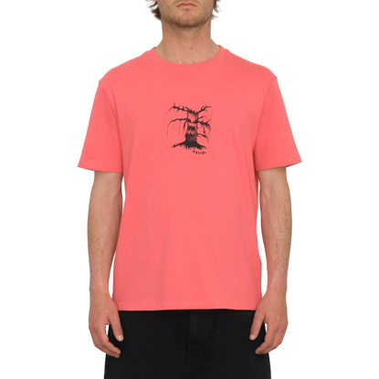 VOLCOM ISSAM NIGHT LSE T-SHIRT WASHED RUBY M