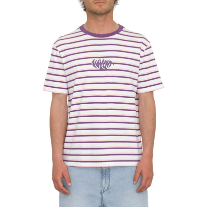 VOLCOM RAYEAH STRIPES T-SHIRT WHITE S