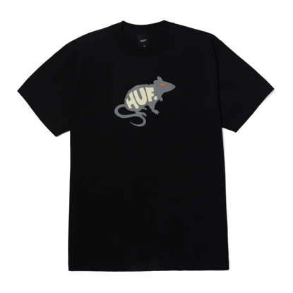 HUF MAN'S BEST FRIEND S/S T-SHIRT BLACK S