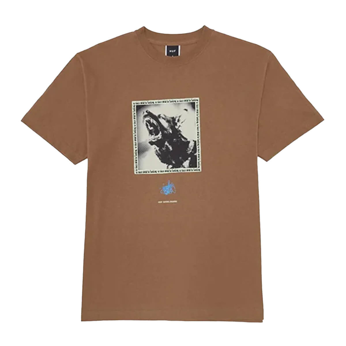 HUF BEWARE S/S T-SHIRT CAMEL M