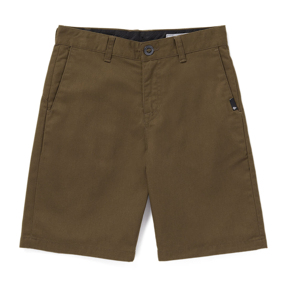 VOLCOM LOOSE TRUCK SHORT KID DARK EARTH 26