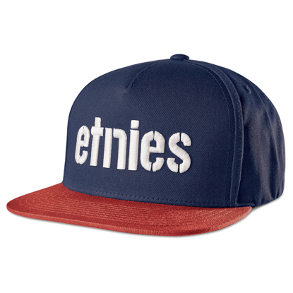 ETNIES CORP SNAPBACK NAVY/RED/WHITE UNI