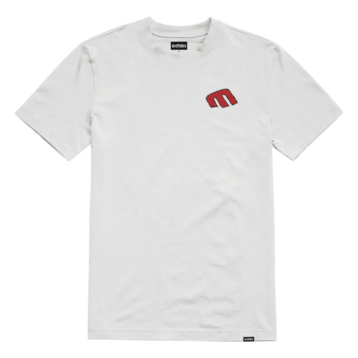 ETNIES REBEL E TEE WHITE/RED L