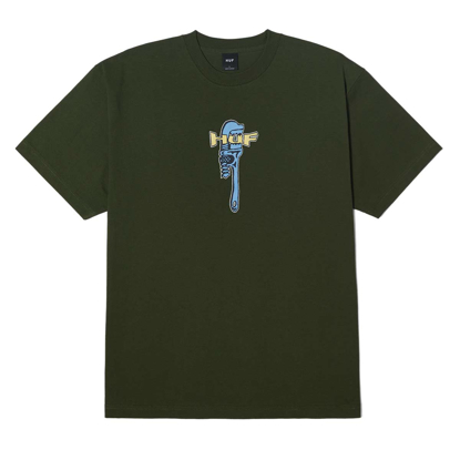 HUF VISE T-SHIRT HUNTER GREEN L