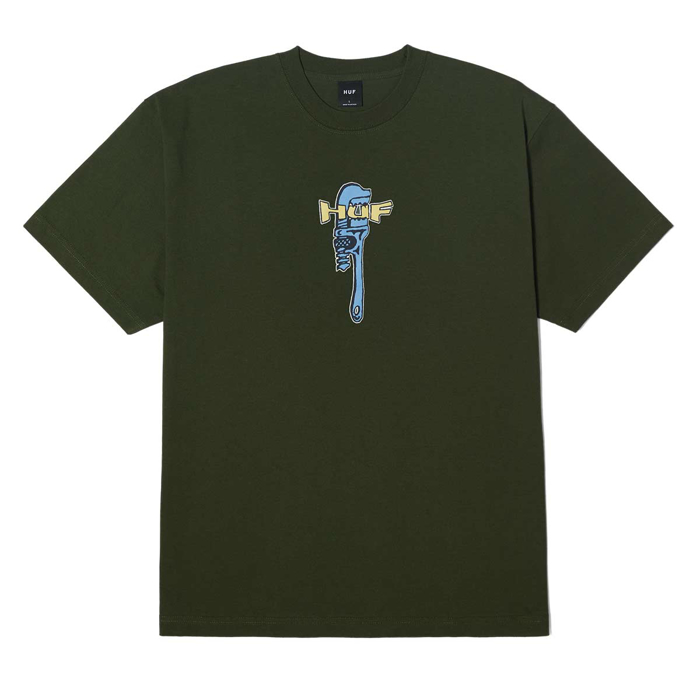 HUF VISE T-SHIRT HUNTER GREEN L